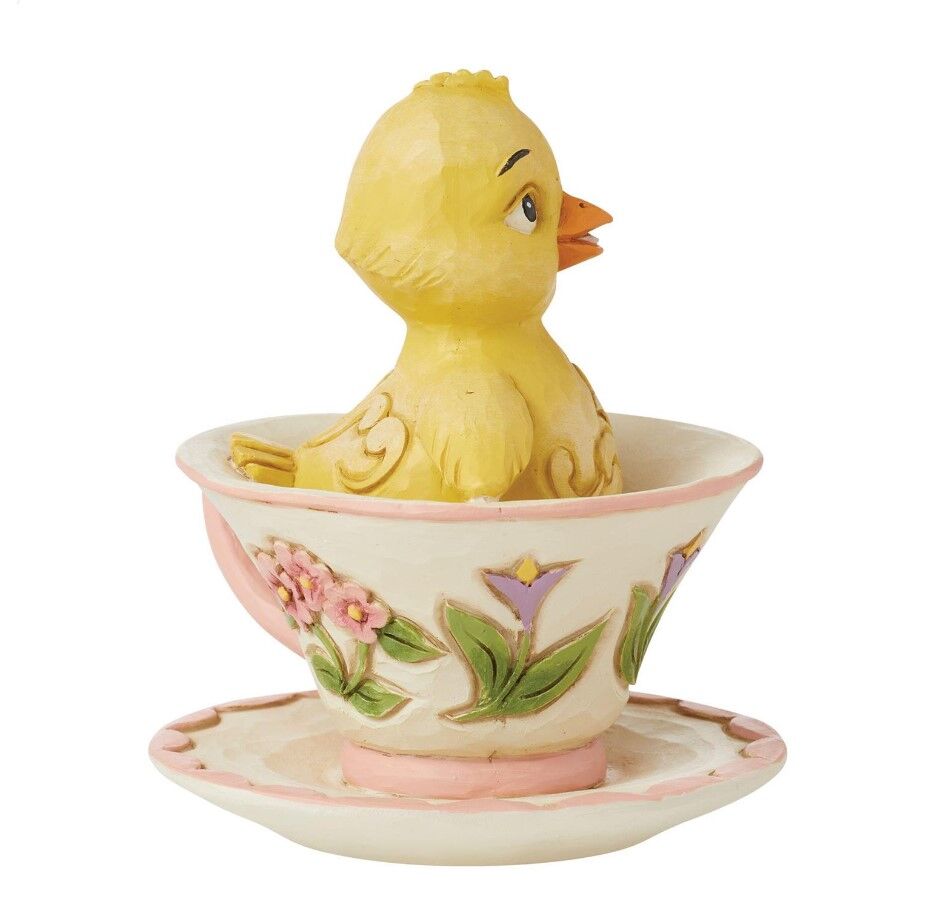 Jim Shore Heartwood Creek - Chick in Teacup Mini Figurine