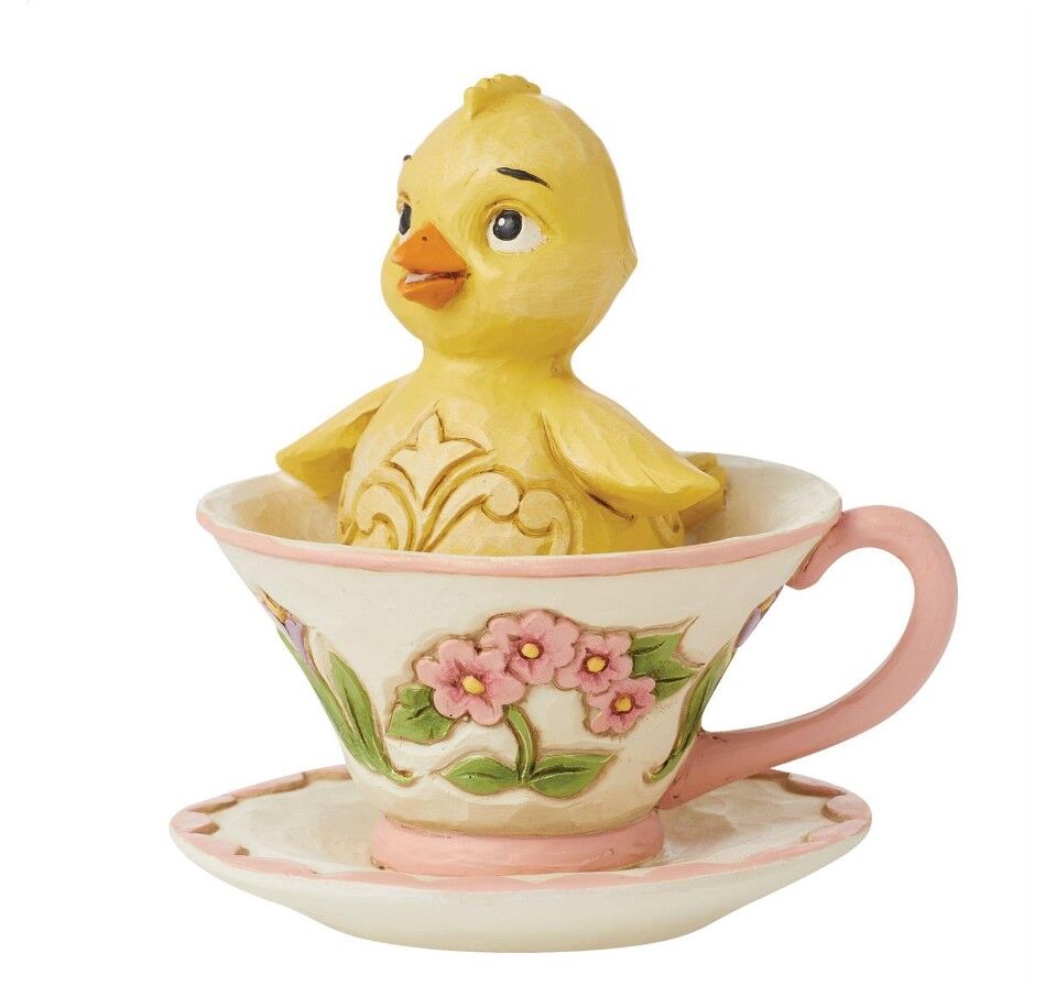 Jim Shore Heartwood Creek - Chick in Teacup Mini Figurine