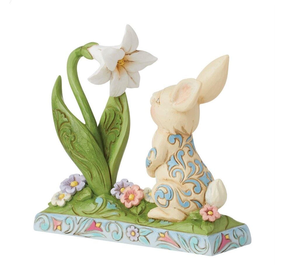 Jim Shore Heartwood Creek - Bunny and Easter Lily