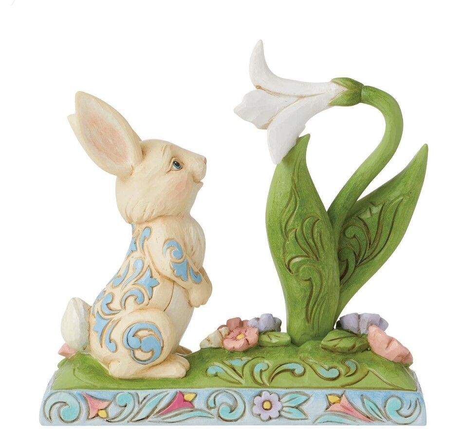 Jim Shore Heartwood Creek - Bunny and Easter Lily