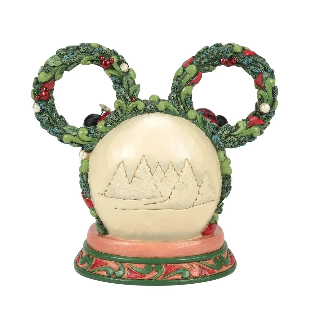 Jim Shore Disney Traditions - Mickey & Minnie Magical Winter Moments LED Diorama - First Edition (Signed by Jim Shore)