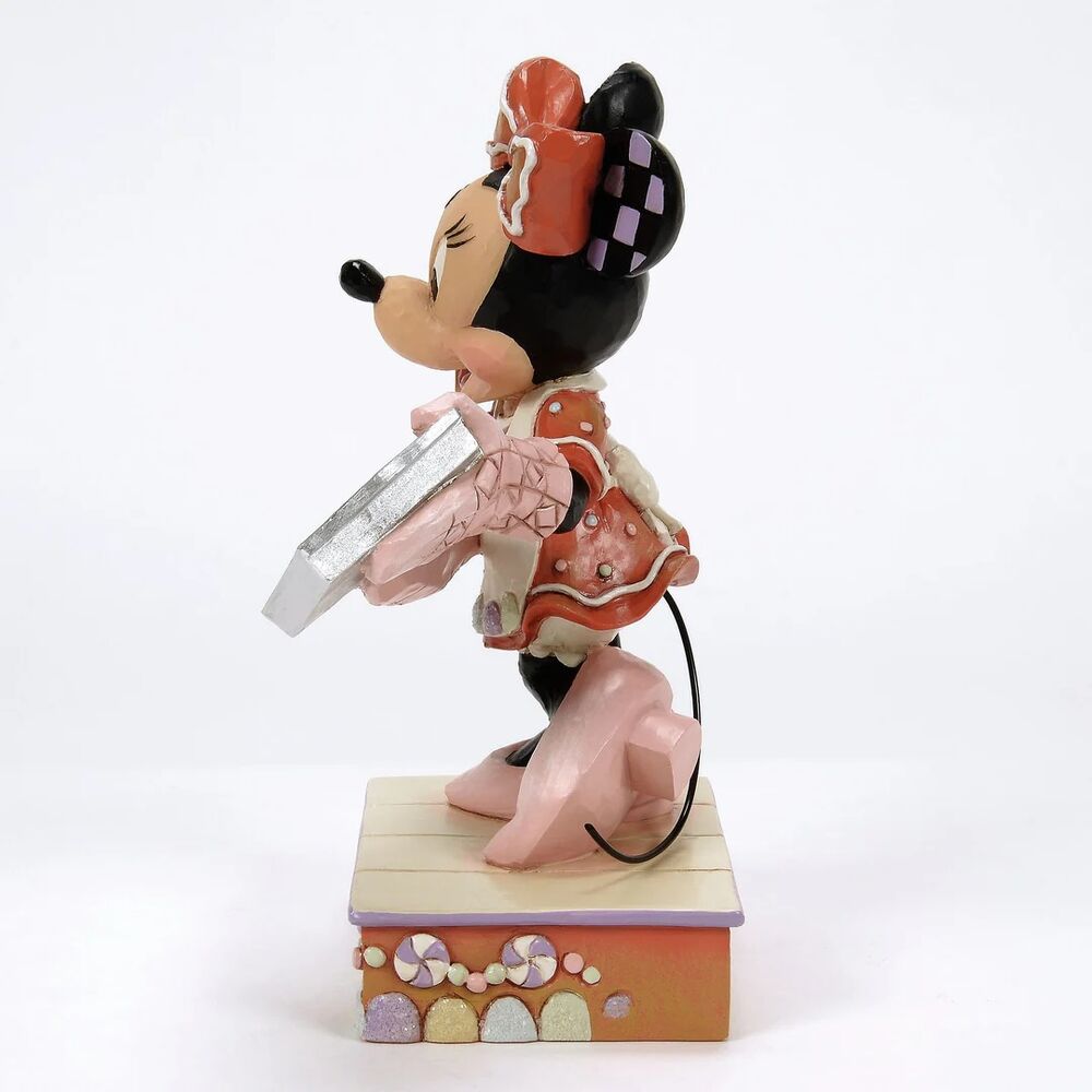 Jim Shore Disney Traditions - Minnie Mouse Christmas - Minnie with Gingerbread Cookies - Baking Bliss