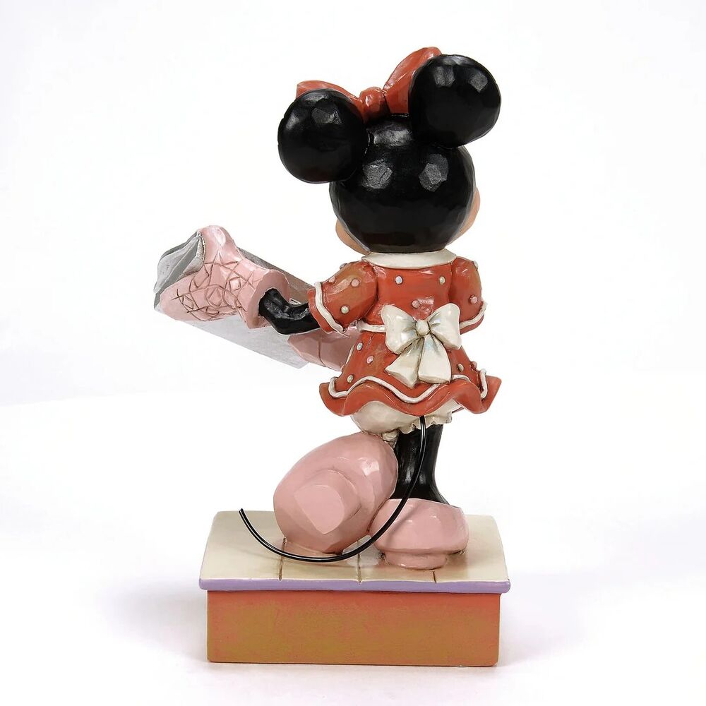 Jim Shore Disney Traditions - Minnie Mouse Christmas - Minnie with Gingerbread Cookies - Baking Bliss