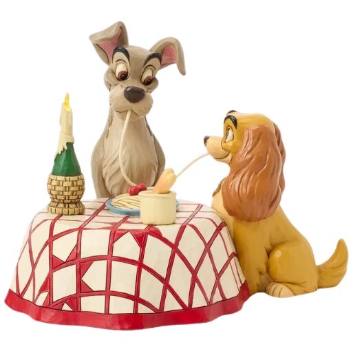 Jim Shore Disney Traditions - Lady & The Tramp - Spaghetti Scene