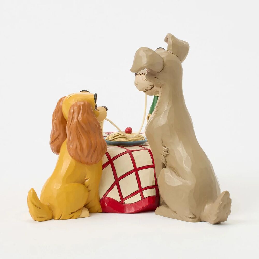 Jim Shore Disney Traditions - Lady & The Tramp - Spaghetti Scene