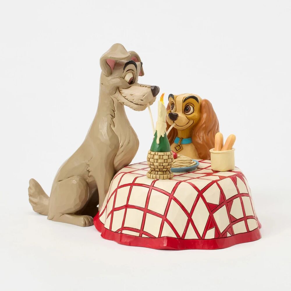 Jim Shore Disney Traditions - Lady & The Tramp - Spaghetti Scene
