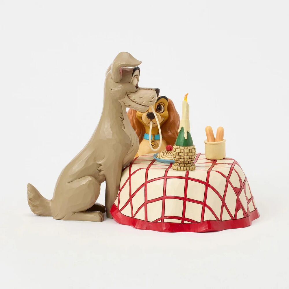 Jim Shore Disney Traditions - Lady & The Tramp - Spaghetti Scene