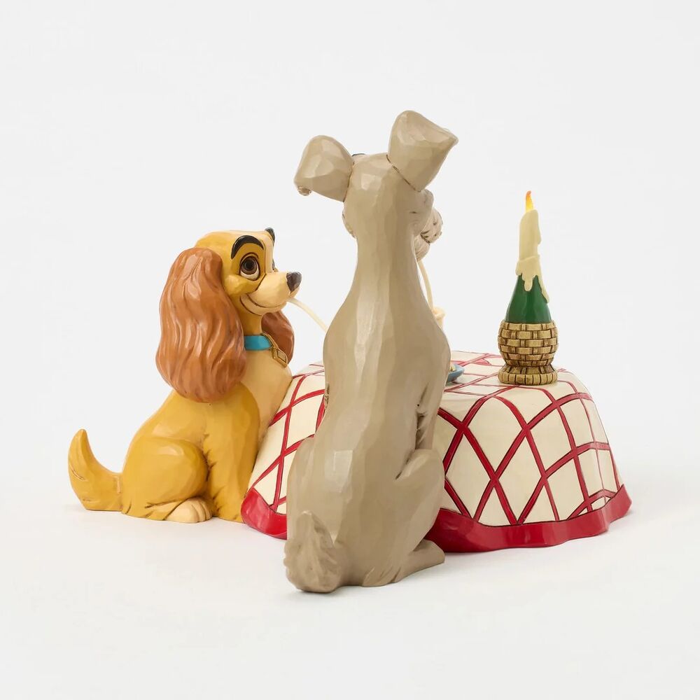 Jim Shore Disney Traditions - Lady & The Tramp - Spaghetti Scene