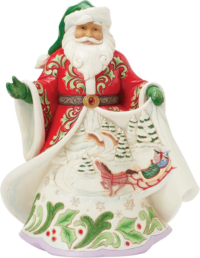 Jim Shore Heartwood Creek - Santa Winter Scene Musical