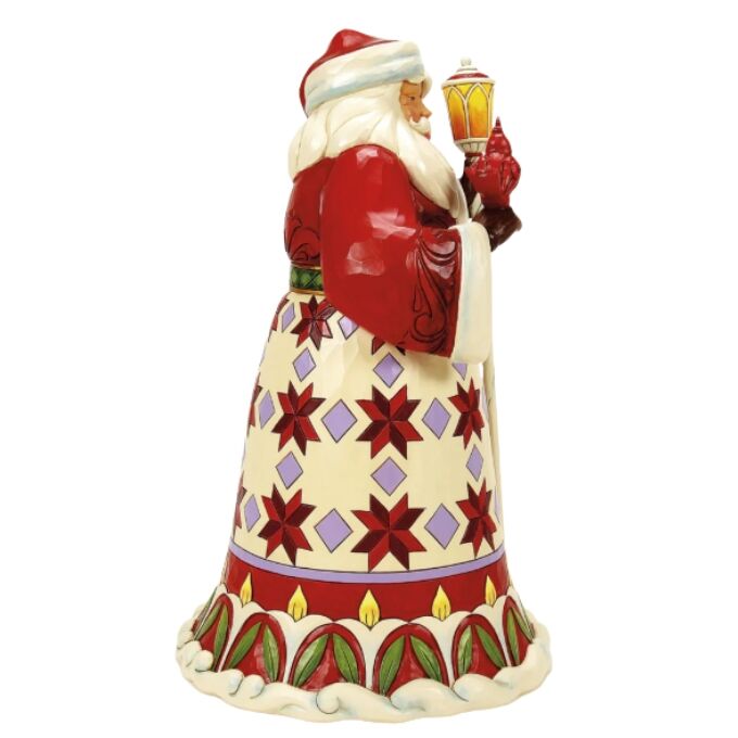 Jim Shore Heartwood Creek - Santa with Cardinal on Hand