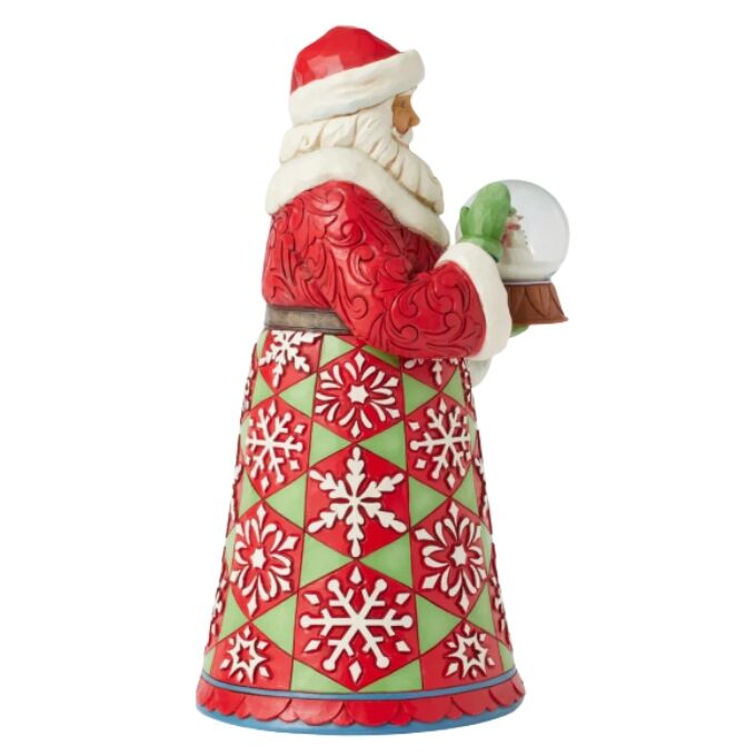 Jim Shore Heartwood Creek - Santa Holding Mini Globe