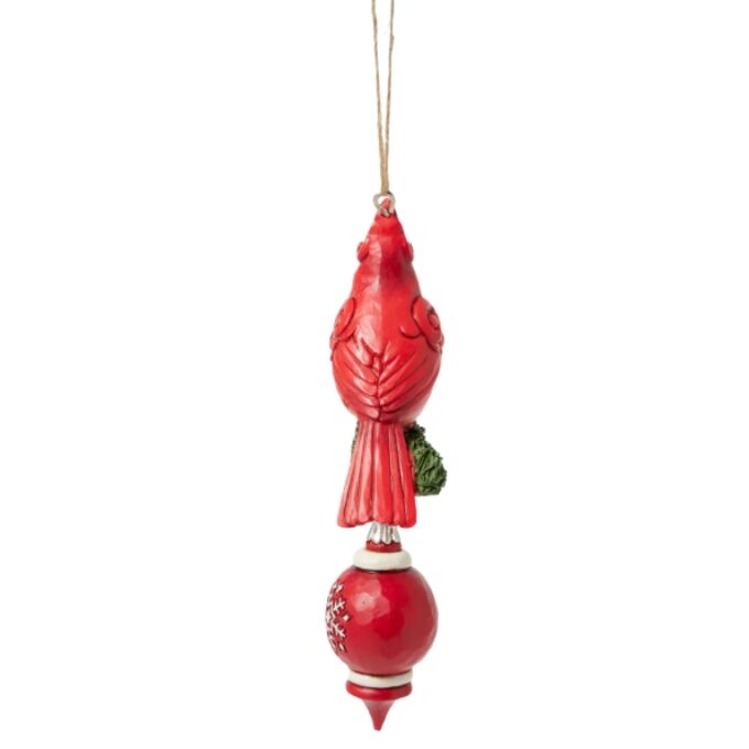 Jim Shore Heartwood Creek Nordic Noel - Cardinal Hanging Ornament