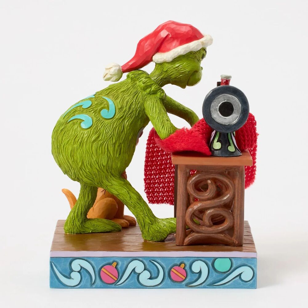 Dr Seuss The Grinch by Jim Shore - Grinch Sewing Santa Suit