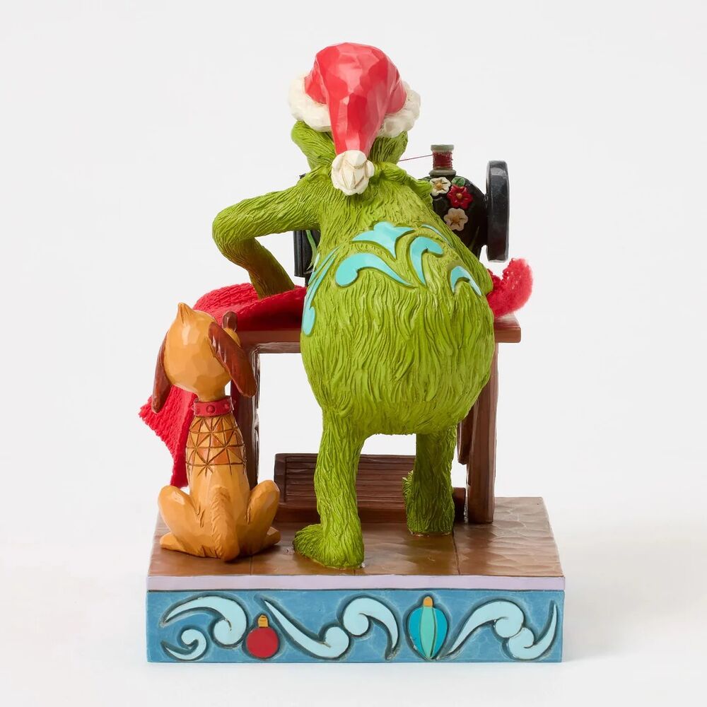 Dr Seuss The Grinch by Jim Shore - Grinch Sewing Santa Suit