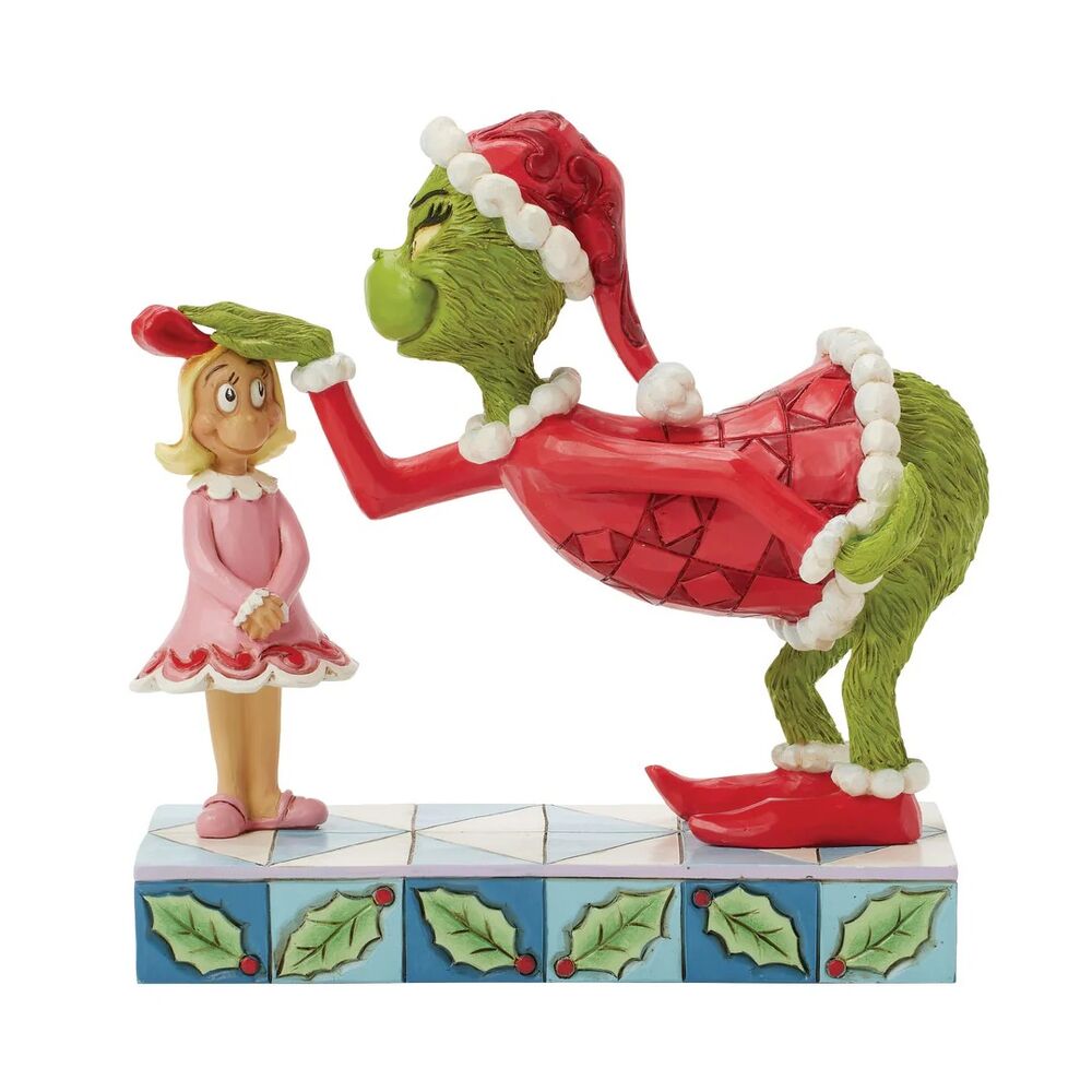 Dr Seuss The Grinch by Jim Shore - Grinch Patting Cindy Lou's Head