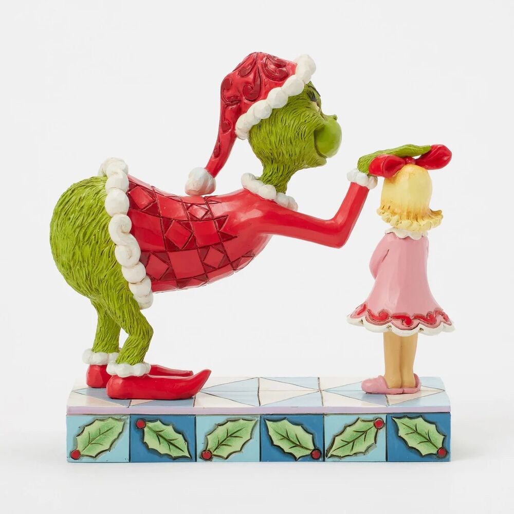 Dr Seuss The Grinch by Jim Shore - Grinch Patting Cindy Lou's Head