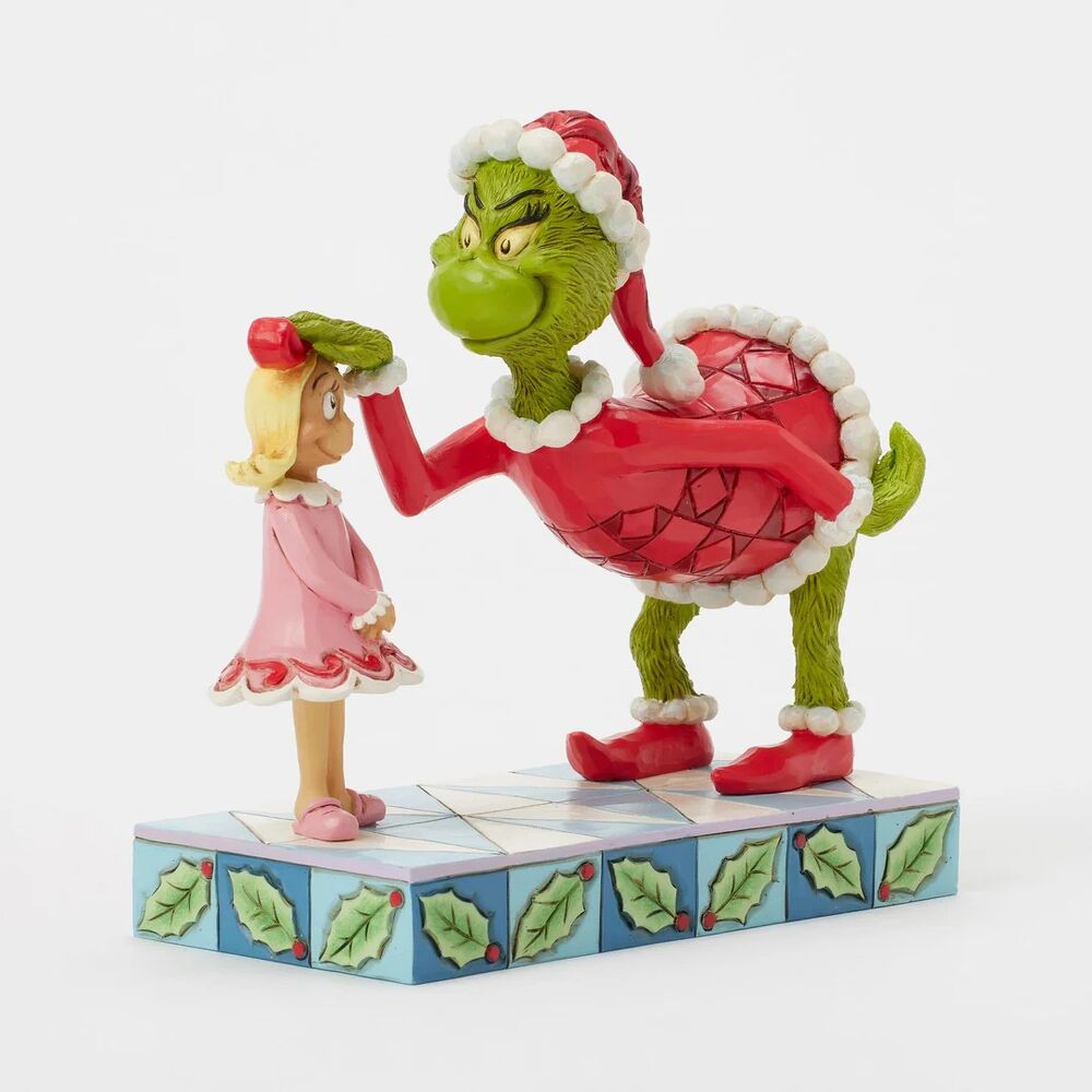 Dr Seuss The Grinch by Jim Shore - Grinch Patting Cindy Lou's Head
