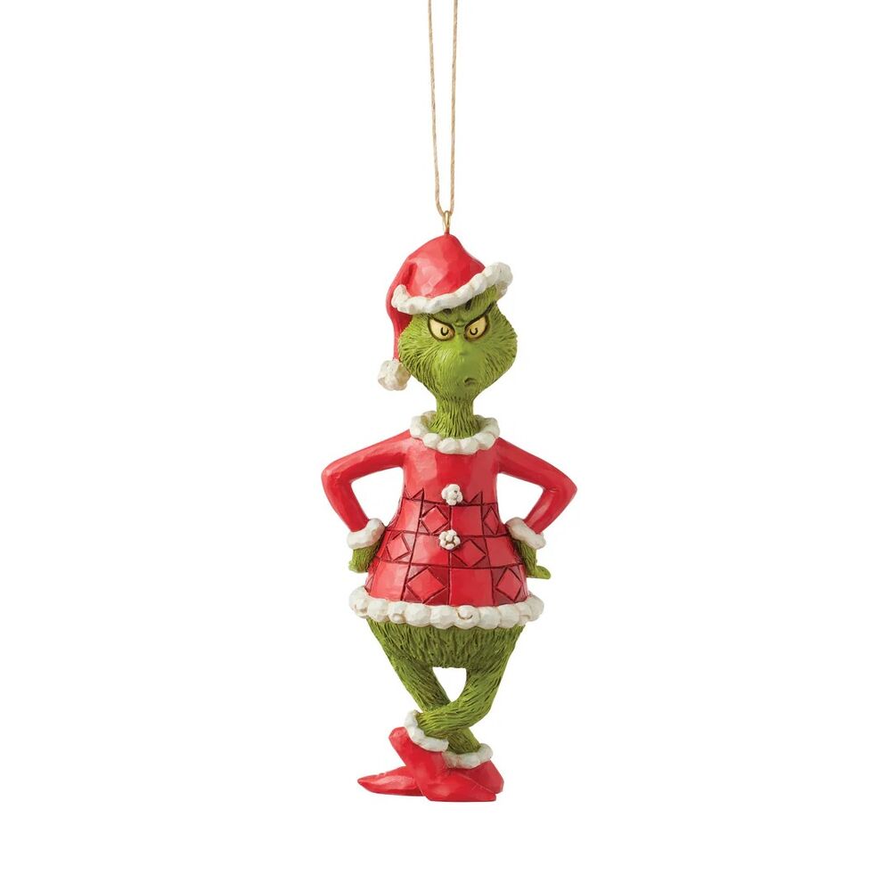 Dr Seuss The Grinch by Jim Shore - Grinch with Hands on Hips Hanging Ornament