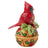 Jim Shore Heartwood Creek - Cardinal on Jingle Bell Mini Figurine