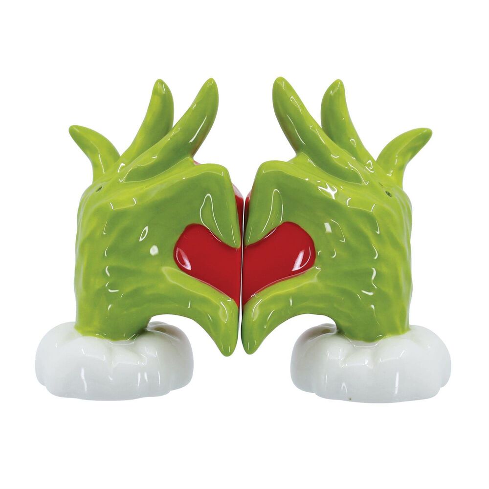 Whitehill - Grinch Heart Hands Salt & Pepper Set