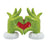Whitehill - Grinch Heart Hands Salt & Pepper Set