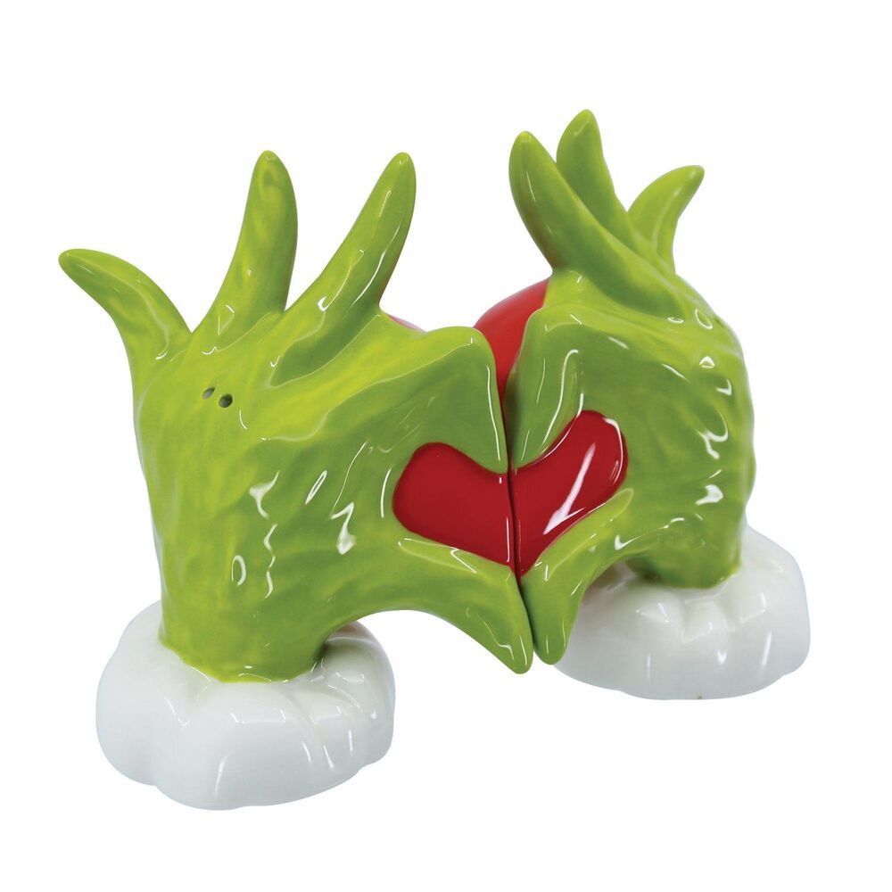 Whitehill - Grinch Heart Hands Salt & Pepper Set