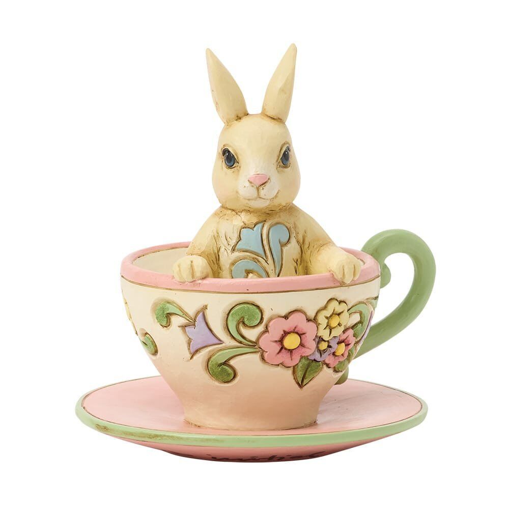 Jim Shore Heartwood Creek - Bunny in Teacup Mini Figurine