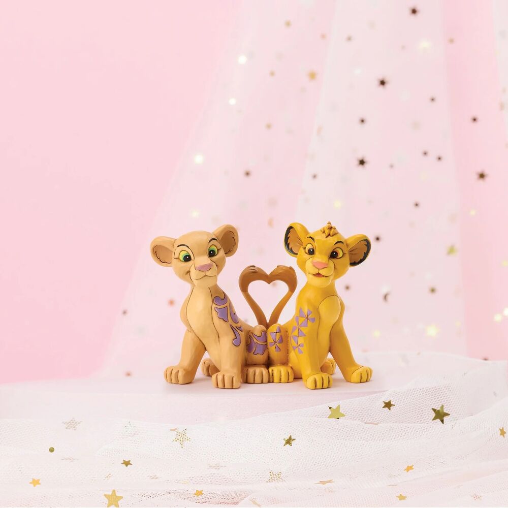 Jim Shore Disney Traditions - Simba & Nala Heart Tails - Circle of Love