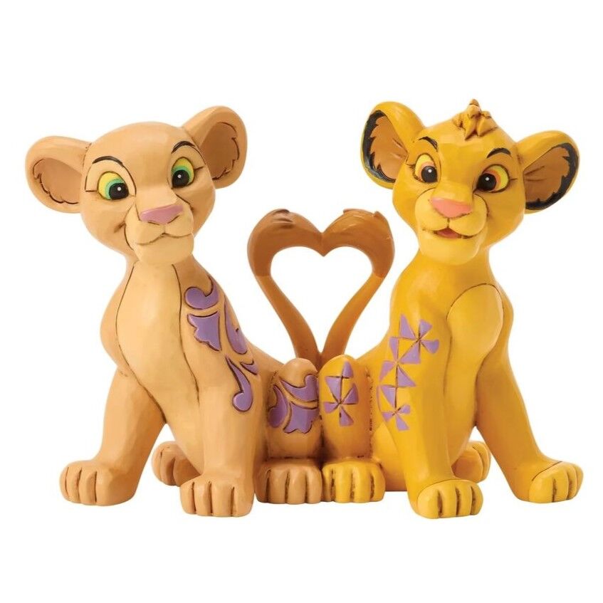 Jim Shore Disney Traditions - Simba & Nala Heart Tails - Circle of Love