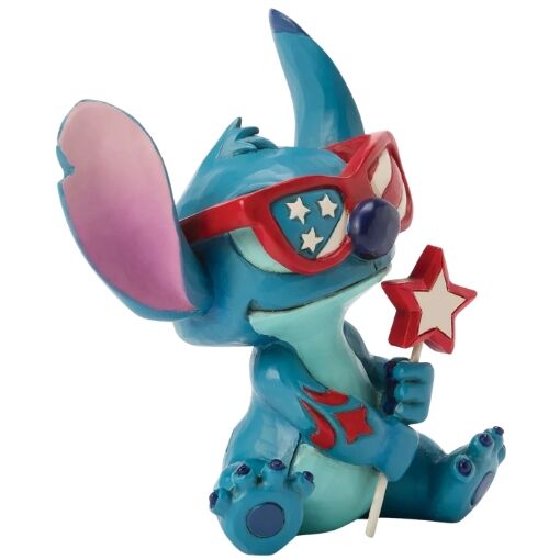 Jim Shore Disney Traditions - Lilo & Stitch - Stitch Patriotic Mini Figurine