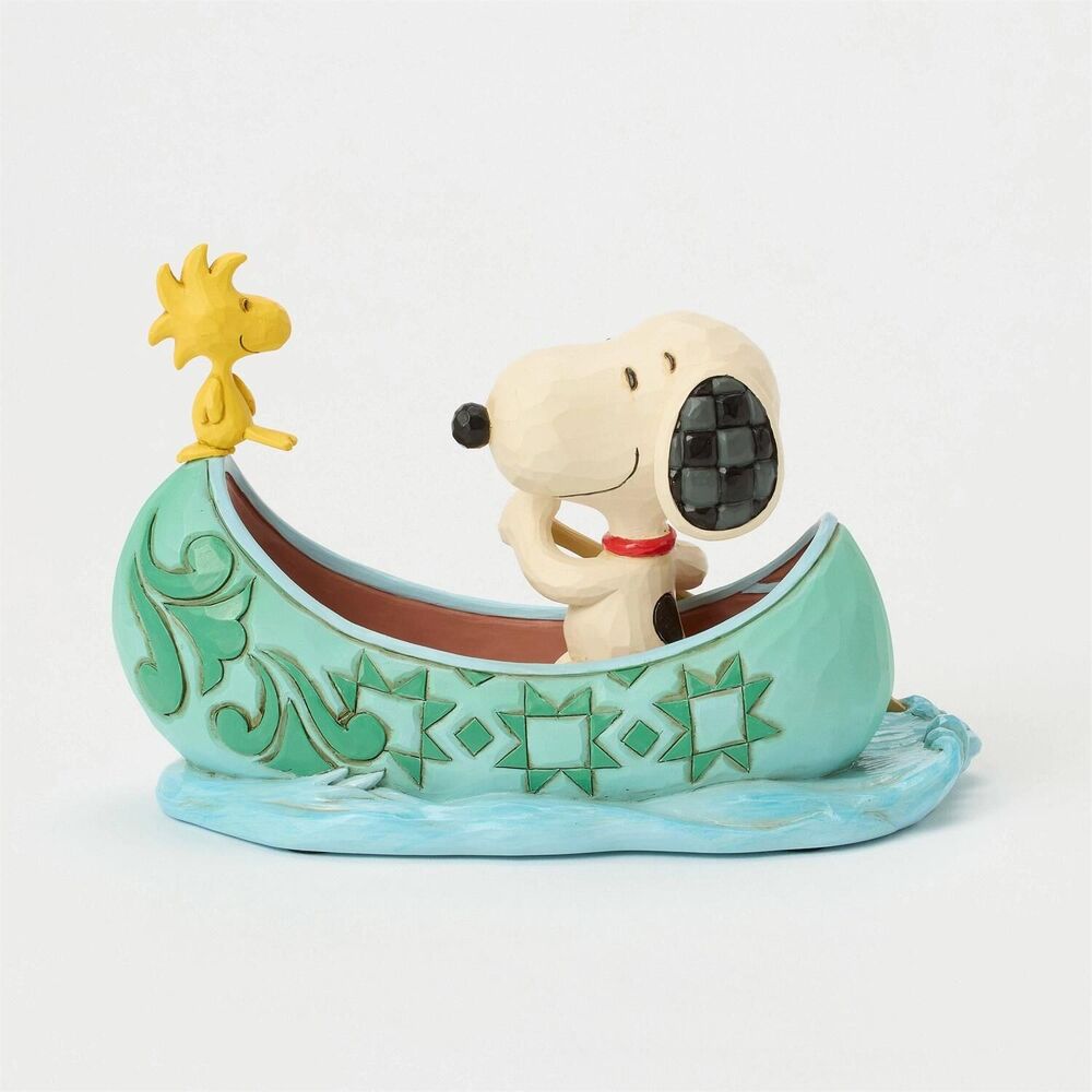 Peanuts by Jim Shore - Snoopy and Woodstock in Canoe