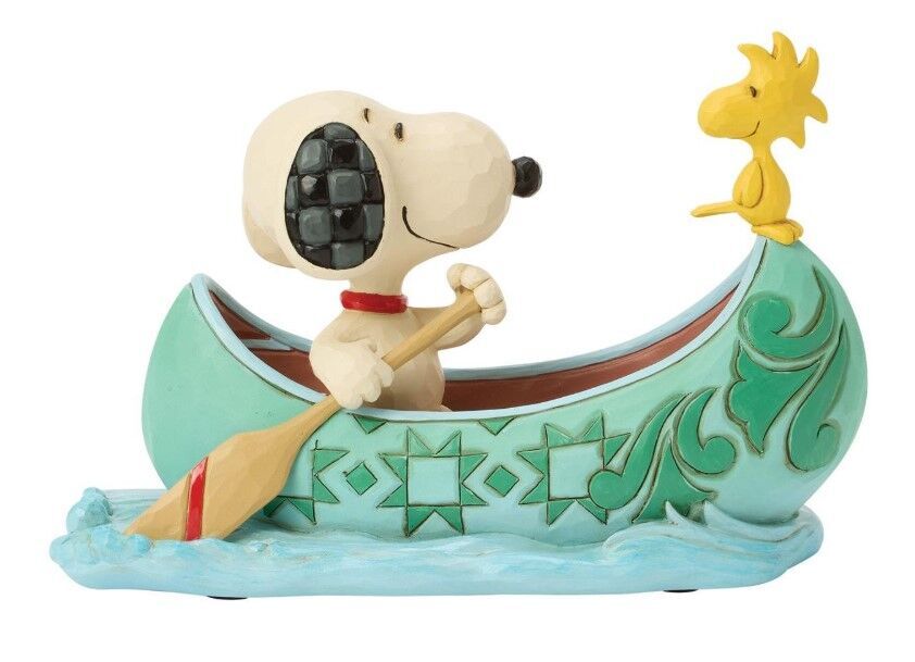 Peanuts by Jim Shore - Snoopy and Woodstock in Canoe