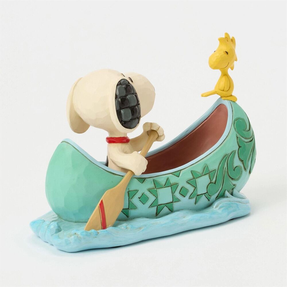 Peanuts by Jim Shore - Snoopy and Woodstock in Canoe