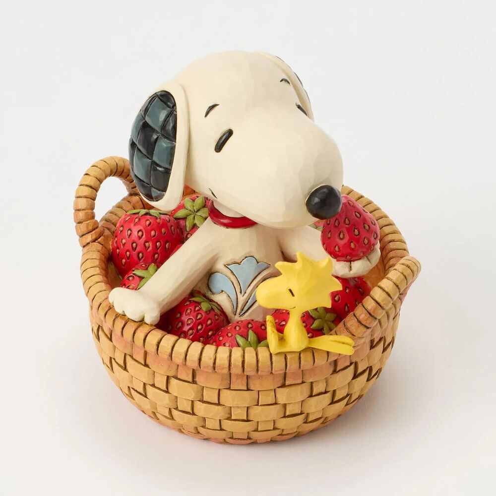 Peanuts by Jim Shore - Snoopy and Woodstock with Strawberries