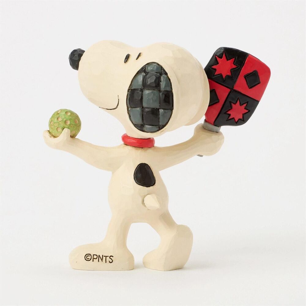 Peanuts by Jim Shore - Snoopy Playing Pickleball