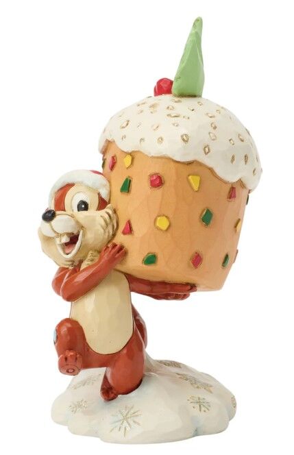 Jim Shore Disney Traditions - Chip & Dale Fruit Cake - Merry Mischief