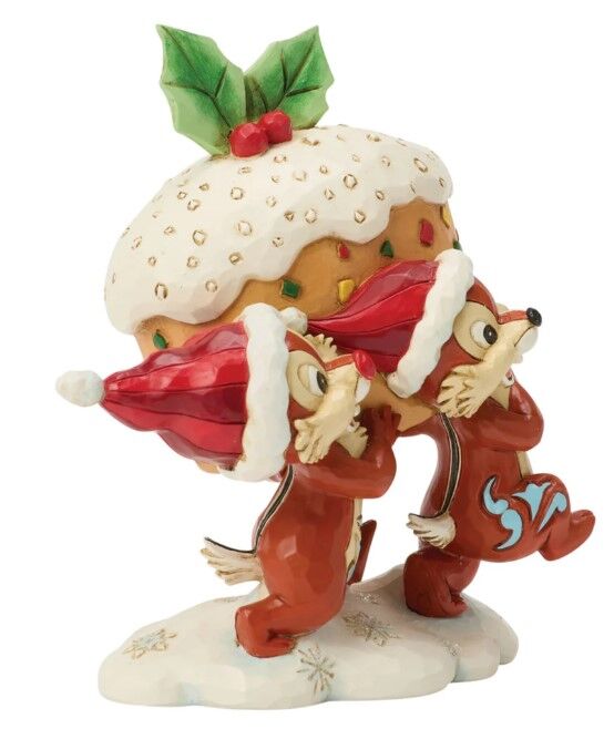 Jim Shore Disney Traditions - Chip & Dale Fruit Cake - Merry Mischief