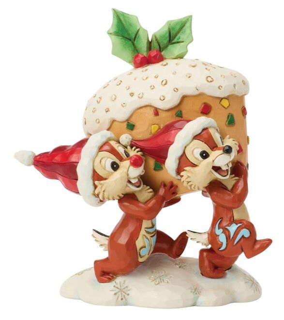 Jim Shore Disney Traditions - Chip & Dale Fruit Cake - Merry Mischief