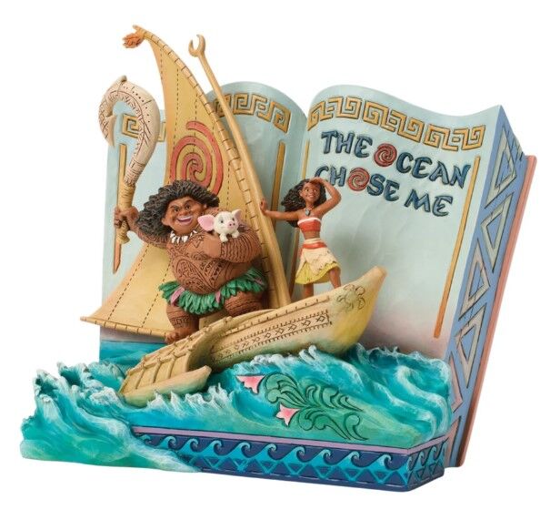 Jim Shore Disney Traditions - Moana Storybook - The Ocean Chose Me