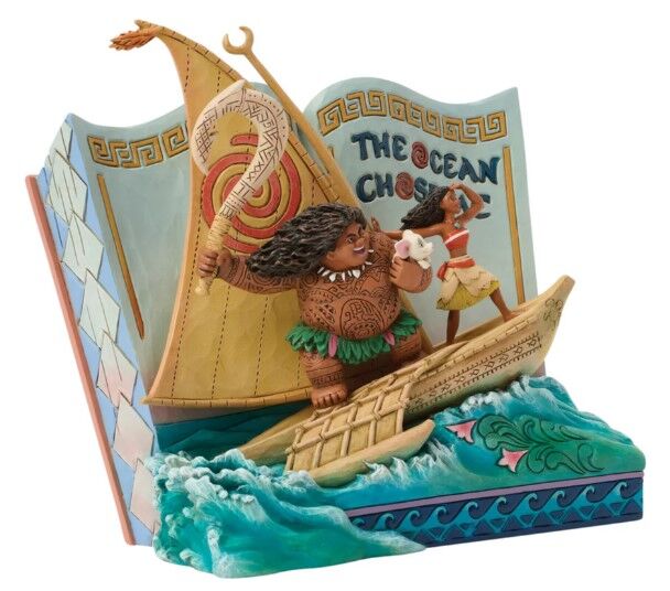 Jim Shore Disney Traditions - Moana Storybook - The Ocean Chose Me