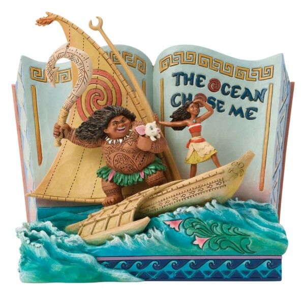 Jim Shore Disney Traditions - Moana Storybook - The Ocean Chose Me