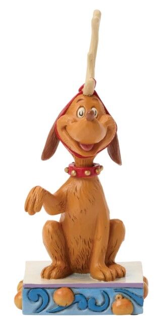 Dr Seuss The Grinch by Jim Shore - Max with Bell on Tail