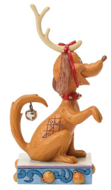 Dr Seuss The Grinch by Jim Shore - Max with Bell on Tail