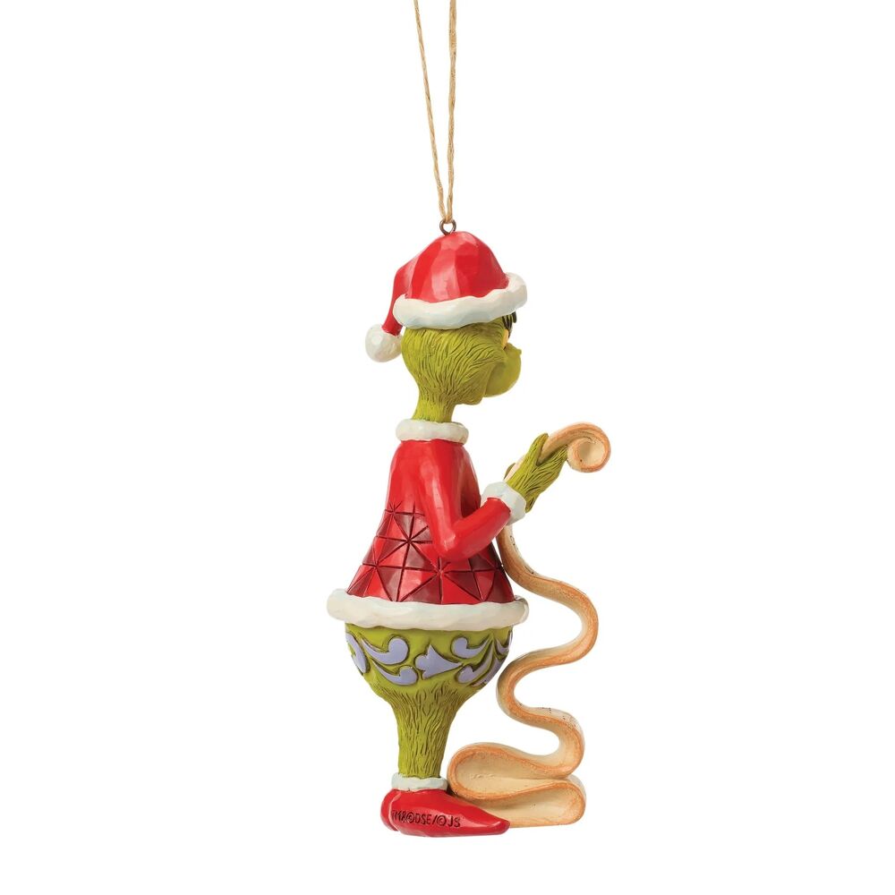 Dr Seuss The Grinch by Jim Shore - Grinch with List Hanging Ornament