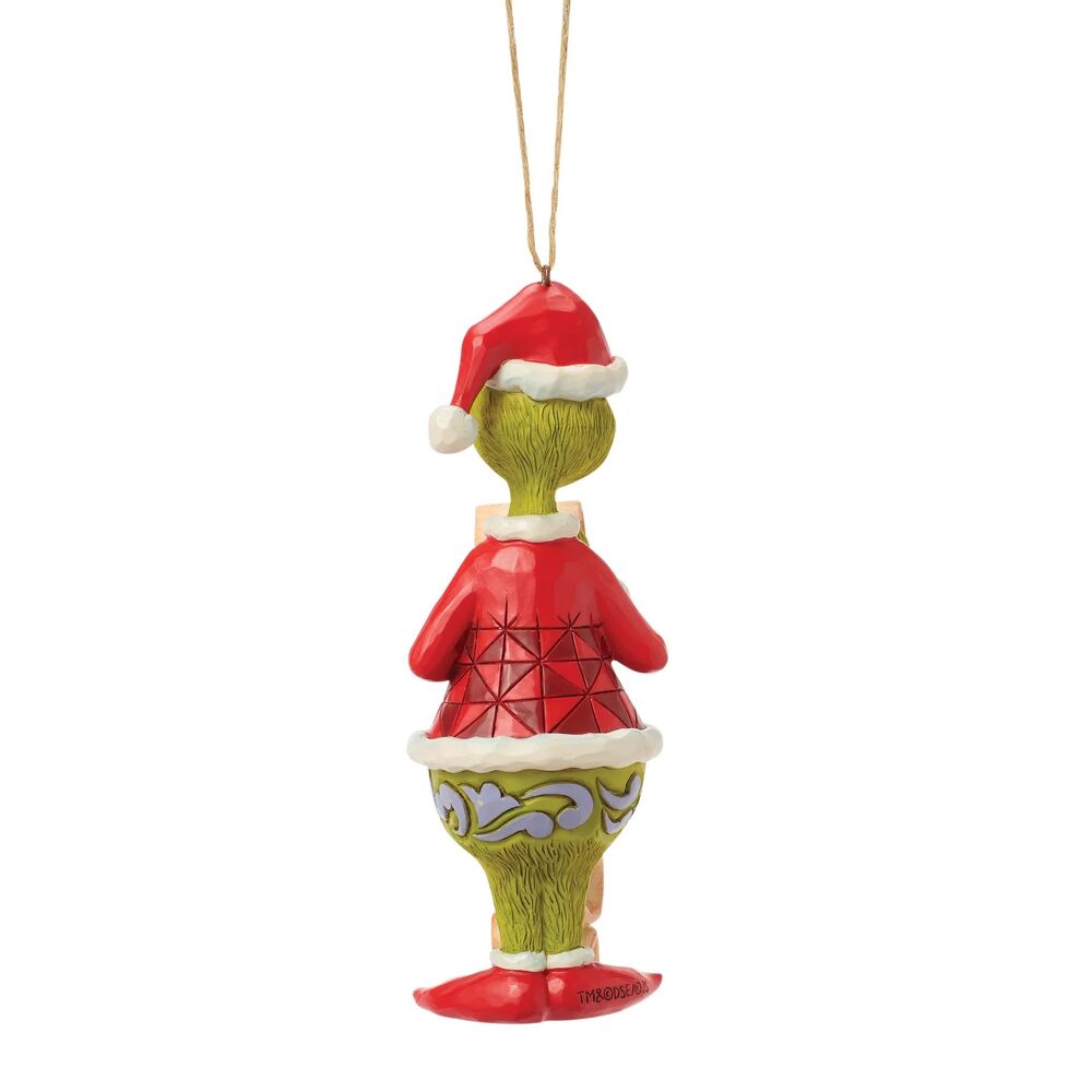 Dr Seuss The Grinch by Jim Shore - Grinch with List Hanging Ornament