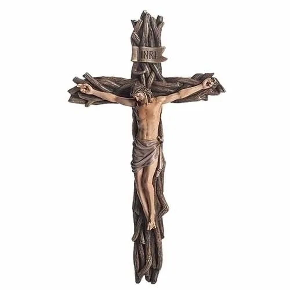 Joseph's Studio - Woven Branch Crucifix 34cm