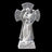Joseph's Studio - Angel with Baby Cross Garden Statue