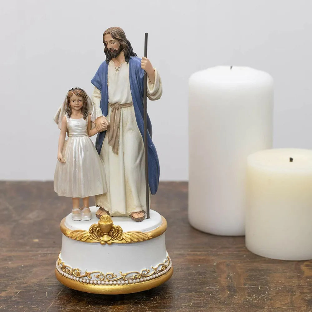 Joseph's Studio Communion Musical Figurine - Girl With Jesus