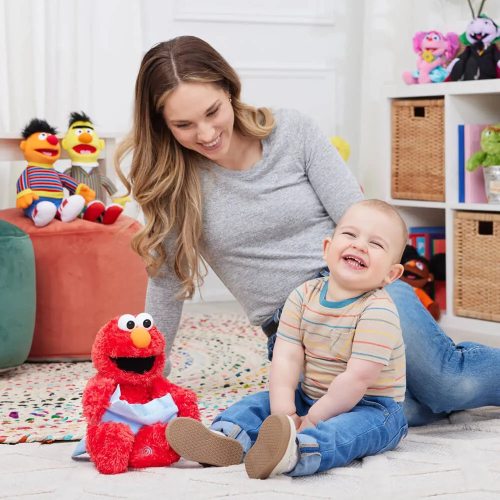 Sesame Street - Animated Peek-a-boo Elmo 28cm Plush