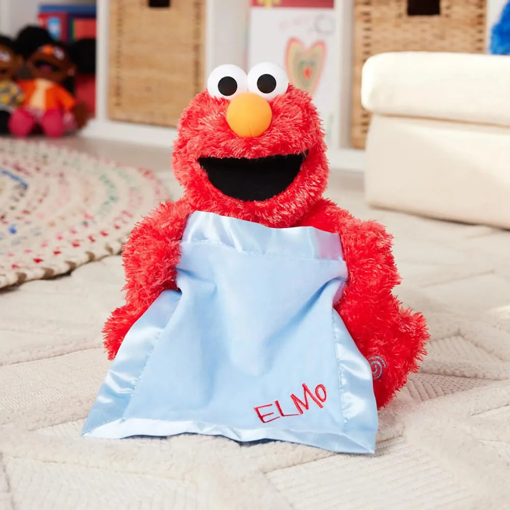Sesame Street - Animated Peek-a-boo Elmo 28cm Plush